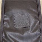 Undated Khaki Augusta National Leather and Canvas Shoe Bag