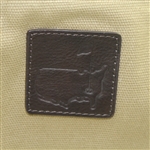 Undated Khaki Augusta National Leather and Canvas Duffel Bag