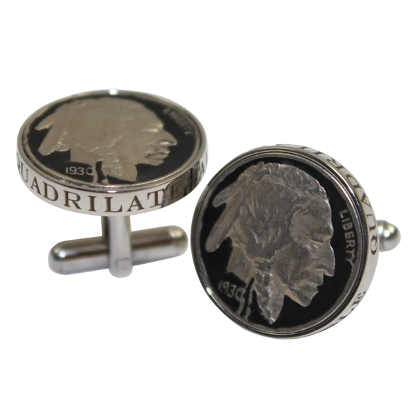 Bobby Jones Enameled 1930 Cuff Links - Stainless Steel