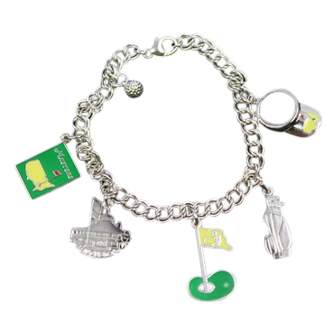 Masters Commemorative Sterling Silver Charm Bracelet