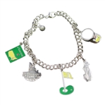 Masters Commemorative Sterling Silver Charm Bracelet
