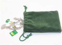 Masters Commemorative Sterling Silver Charm Bracelet