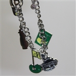 Masters Commemorative Sterling Silver Charm Bracelet