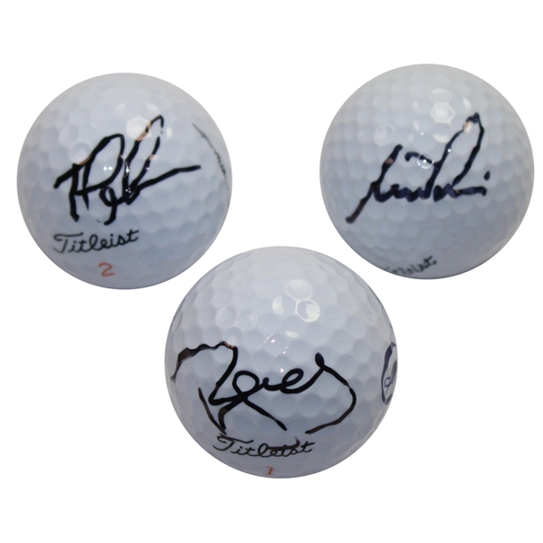 Lot of Three Signed 104th Open Championship @ St. Andrews Logo Golf Balls JSA COA