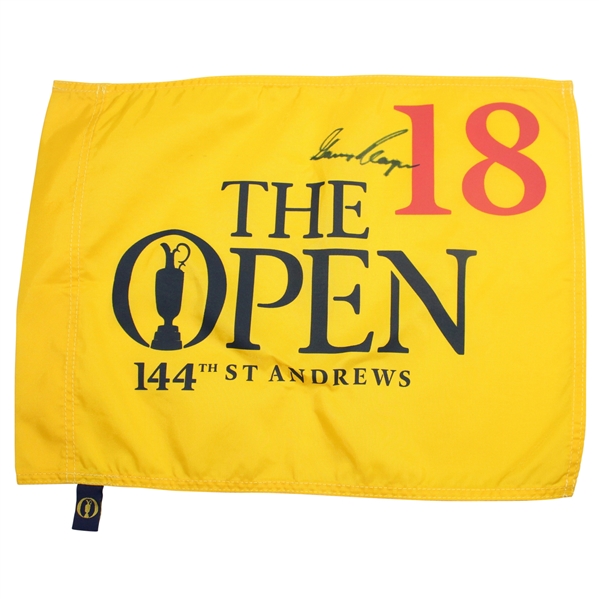 Gary Player Signed 2015 Open Championship @ St. Andrews Flag JSA COA