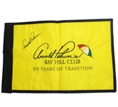 Arnold Palmer Signed Bay Hill Embroidered Flag JSA COA