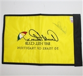 Arnold Palmer Signed Bay Hill Embroidered Flag JSA COA
