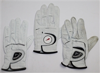 Lot of Three Signed Golf Gloves JSA COA