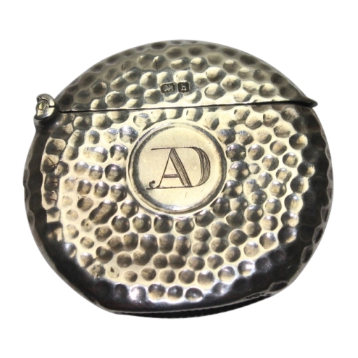 Vintage Sterling Match Safe Golf Ball
