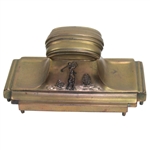 Vintage Inkwell Depicting Golfer Post Swing