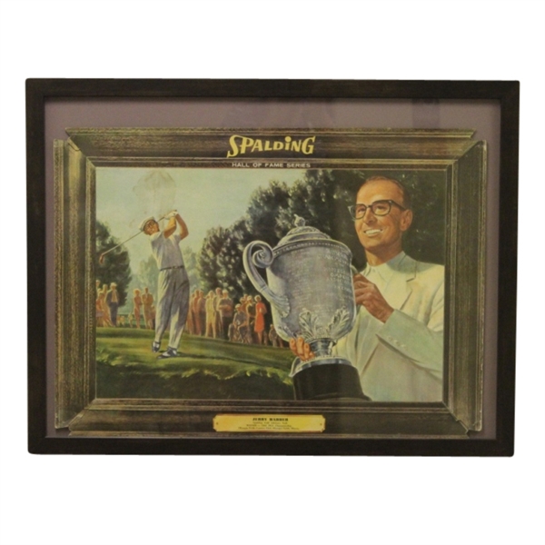 Jerry Barber Spalding 1961 PGA Champ Advertising Framed Piece