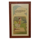Vintage Female Golfing Vanashing Cream Advertising - Framed
