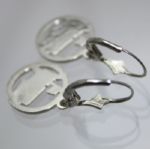 Masters Sterling Silver Map Earrings