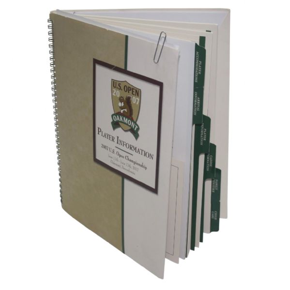 Jack Flecks USGA 2007 US Open Player Invitation Letter & Info Booklet For Oakmont