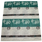 Jack Burke Signed Complete Set of 8 Ways to 80 Instruction Cards JSA COA