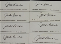 Jack Burke Signed Complete Set of '8 Ways to 80' Instruction Cards JSA COA