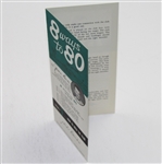 Jack Burke Signed Complete Set of '8 Ways to 80' Instruction Cards JSA COA