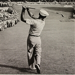 Ben Hogan Signed Famous 1950 US Open at Merion 1-Iron Shot - 34 1/2 x 30 Poster JSA ALOA