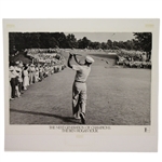 Ben Hogan Signed Famous 1950 US Open at Merion 1-Iron Shot - 34 1/2" x 30" Poster JSA ALOA