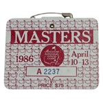 1986 Masters Tournament Badge - #A2237 - Nicklaus 6th Masters Win