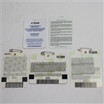 Phil Mickelson's Five Major Victory Badges & Tickets - 3 Masters, 1 PGA, 1 Open