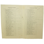 1931 Open Championship Official Draw Sheet Program - First At Carnoustie - Tommy Armour Winner