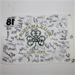 Field Signed 2011 US Amateur at Erin Hills Embroidered Flag - Including Spieth JSA COA