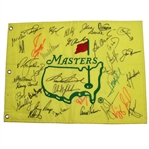 Masters UNDATED CHAMPS FLAG with 34 Signatures - FULL PSA/DNA One of the Finest Known!
