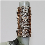 Hand Carved 'Hole-In-One' 4-Iron from Untreated Natural Jadeite Jade w/Sterling Silver and Diamond - Box and GEM ID Report