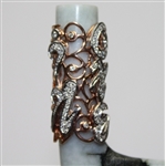 Hand Carved 'Hole-In-One' 4-Iron from Untreated Natural Jadeite Jade w/Sterling Silver and Diamond - Box and GEM ID Report