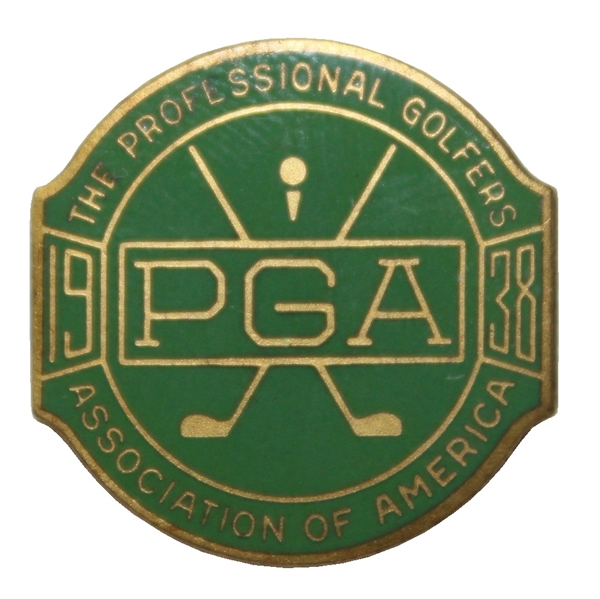 1938 PGA Championship Contestants Badge - Paul Runyan Winner