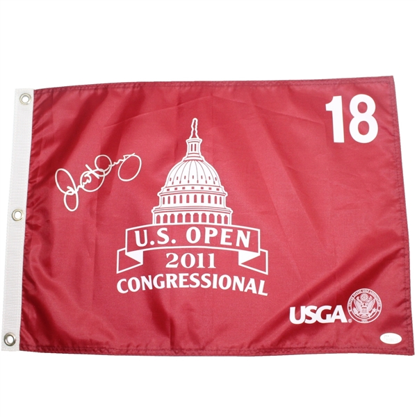 Rory McIlroy Signed 2011 US Open at Congressional Flag - Full PERFECT SILVER Autograph JSA #M35501