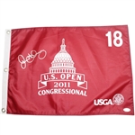 Rory McIlroy Signed 2011 US Open at Congressional Flag - Full PERFECT SILVER Autograph JSA #M35501