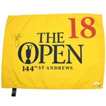 Zach Johnson Signed 2014 OPEN Championship @ St. Andrews Flag JSA #M62604