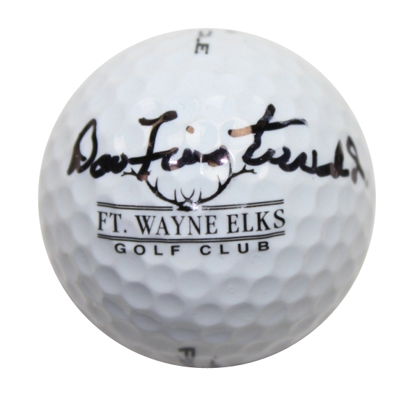 Dow Finsterwald Signed Ft. Wayne Elks GC Logo Golf Ball JSA ALOA