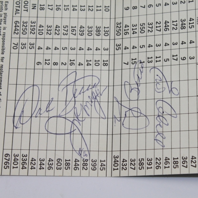Lot Detail - Pine Valley Scorecard Signed by Yogi Berra ...