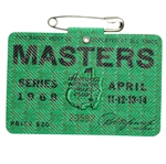 1968 Masters Tournament Badge - #20592 - Bob Goalby Winner