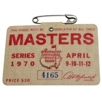 1970 Masters Tournament Badge #4165 - Billy Casper Winner