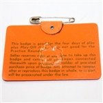 1971 Masters Tournament Badge #13175 - Charles Coody Winner