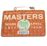 1977 Masters Tournament Badge #19303 - Tom Watson 1st Masters Victory