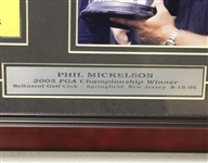 Phil Mickelson 2005 PGA Championship at Baltusrol Photo with Ticket - Framed
