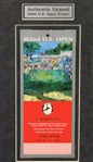 Tiger Woods 2002 US Open at Bethpage Black Photo with Ticket - Framed