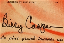 1956 The Labatt Open Tournament Official Program Signed by Billy Casper JSA ALOA