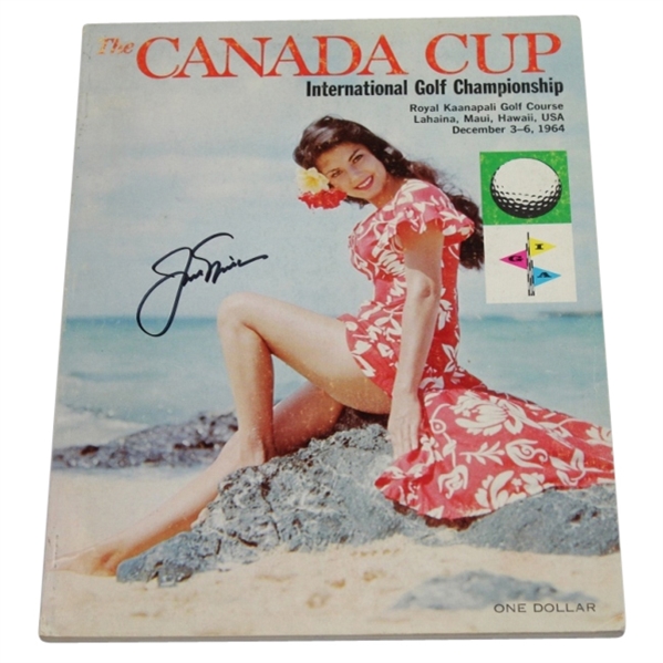 Jack Nicklaus Signed 1964 Canada Cup Championship Program JSA ALOA