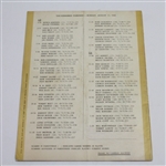 Jack Nicklaus Signed 1966 Thunderbird Classic Daily Pairing Program JSA ALOA