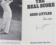 Lot of Three Gene Littler Signed 'The Real Score' Books JSA ALOA