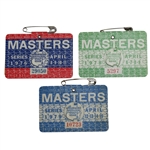 Lot of Three Masters Badges - 1976, 1978, & 1979