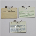 Lot of Three Masters Badges - 1976, 1978, & 1979