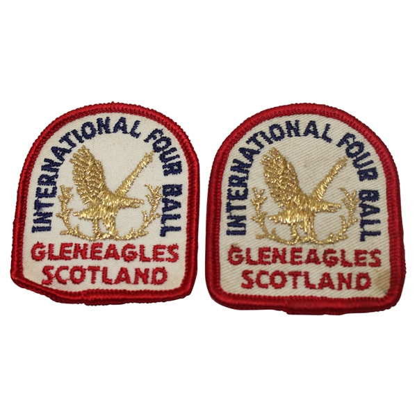 Lot of Two International Four Ball - Gleneagles Scotland Patches