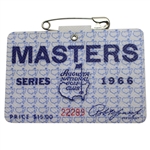 1966 Masters Tournament Badge #22289 - Jack Nicklaus 3rd Masters Victory